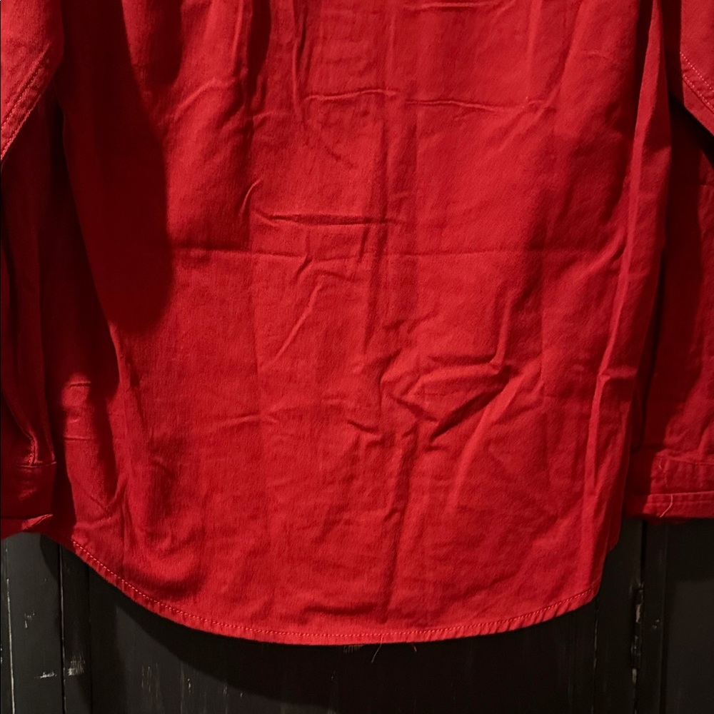 Wrangler Red Casual Button Down Shirt - Picture 8 of 10